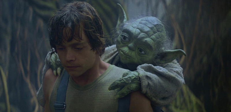 Luke y Yoda. Imagen: Lucasfilm